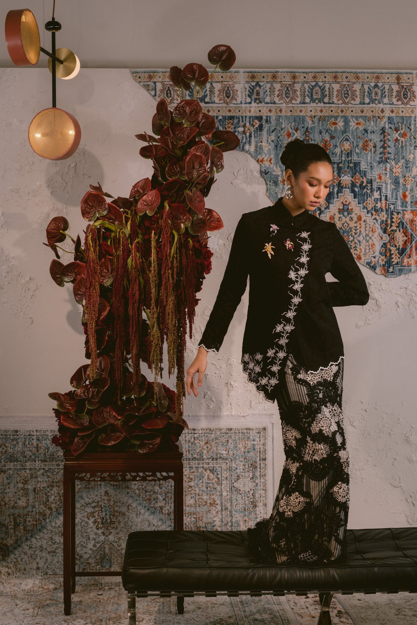 Rysa Kebaya in Black